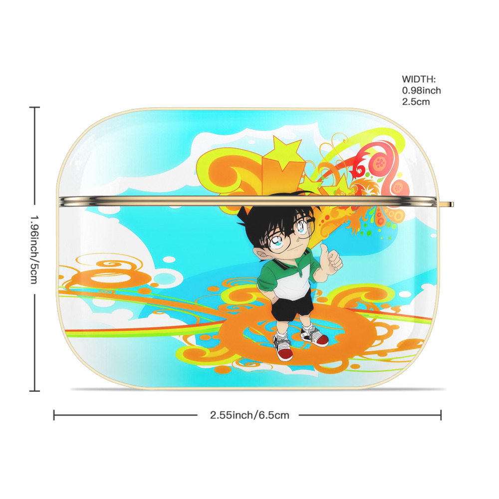 名探偵コナン Detective Conan 【AirPods Pro用】ハードシェル保護ケース｜耐衝撃・防指紋・カラビナ付き商品仕様
