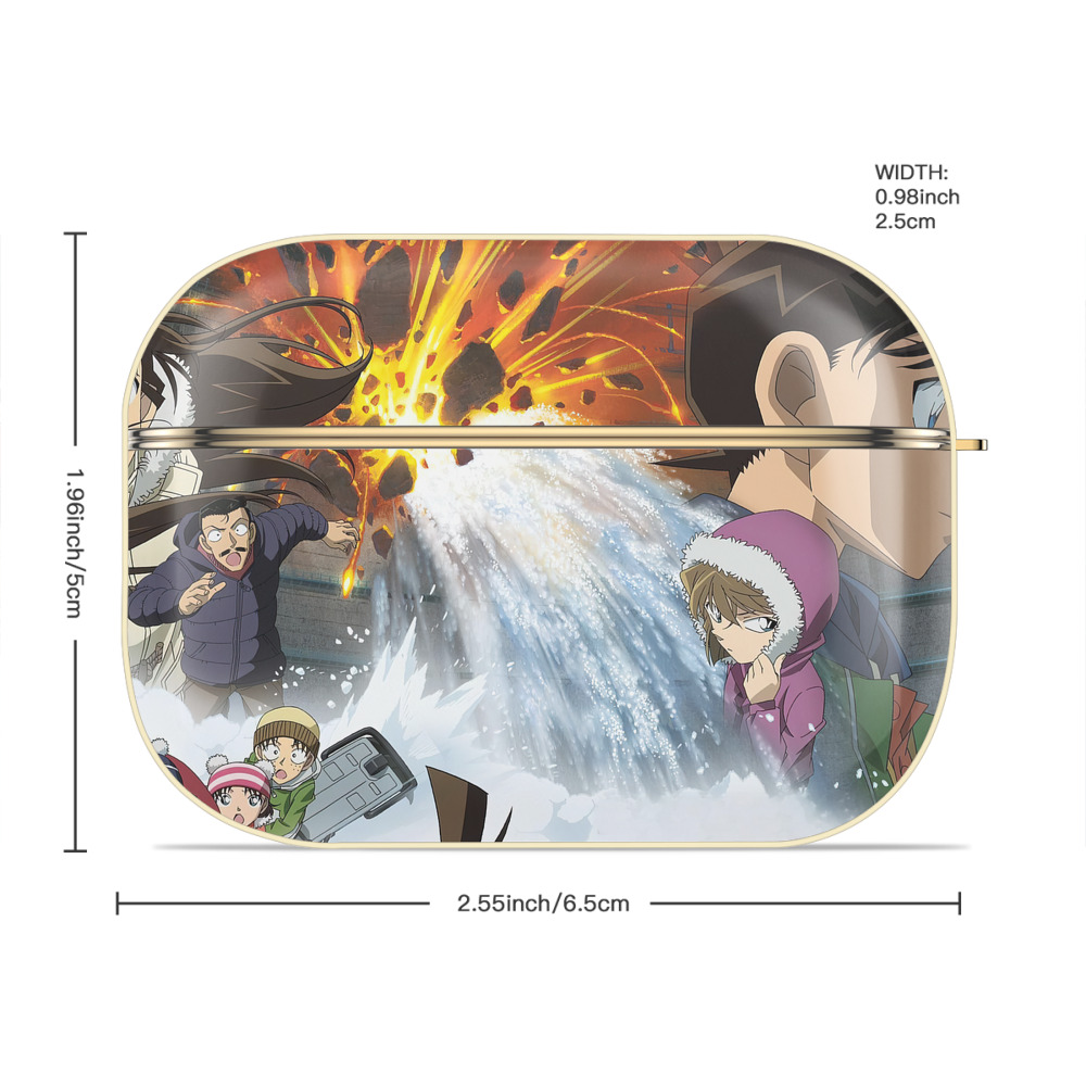 名探偵コナン Detective Conan 【AirPods Pro用】ハードシェル保護ケース｜耐衝撃・防指紋・カラビナ付き商品仕様