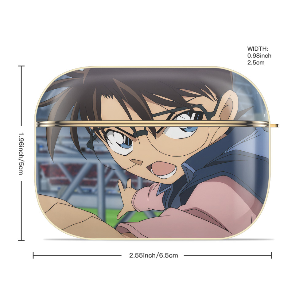 名探偵コナン Detective Conan 【AirPods Pro用】ハードシェル保護ケース｜耐衝撃・防指紋・カラビナ付き商品仕様