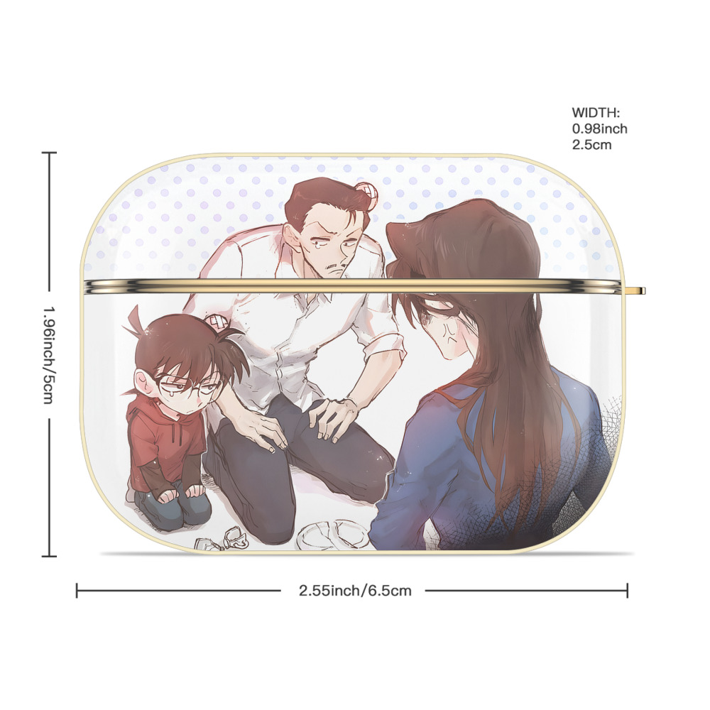 名探偵コナン Detective Conan 【AirPods Pro用】ハードシェル保護ケース｜耐衝撃・防指紋・カラビナ付き商品仕様