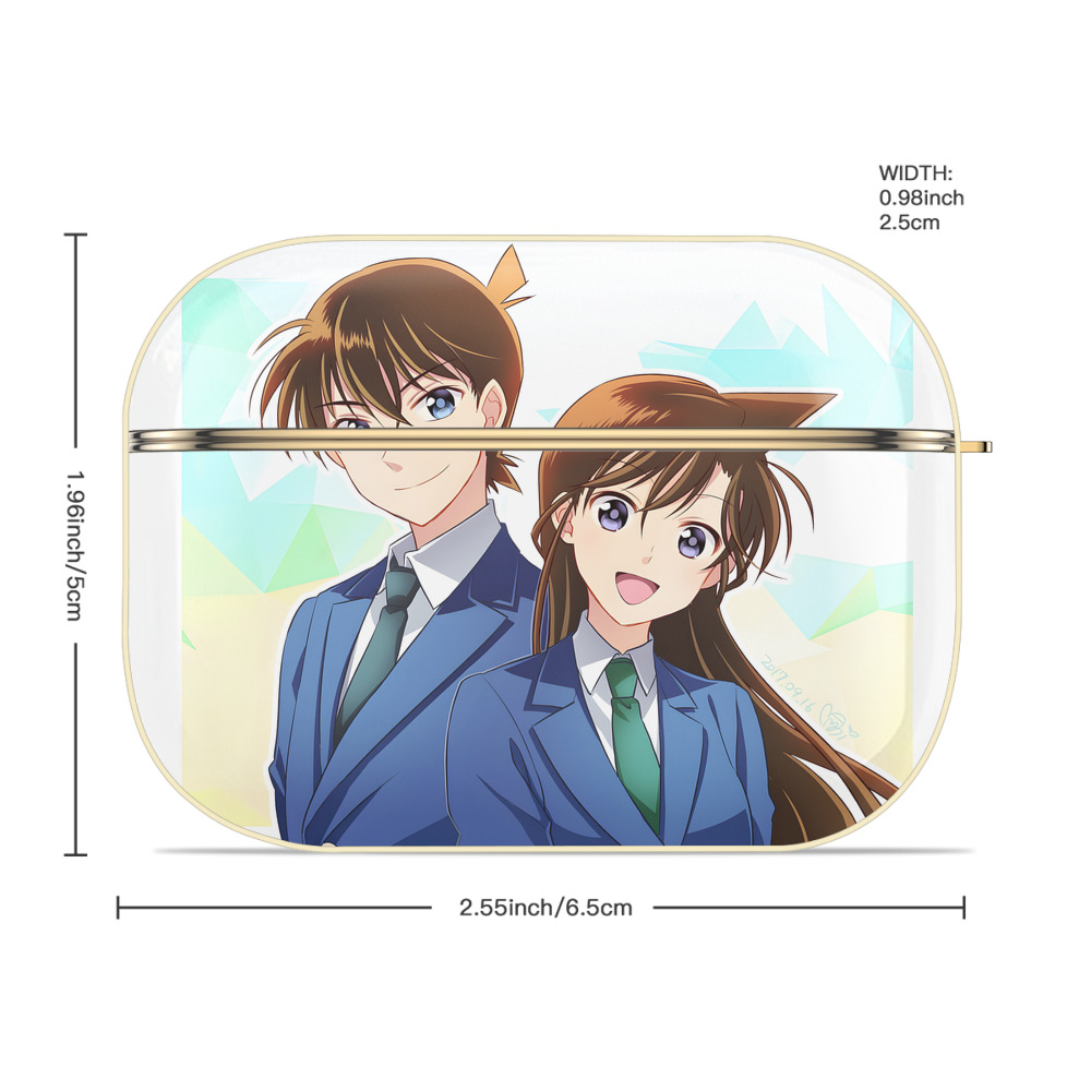 名探偵コナン Detective Conan 【AirPods Pro用】ハードシェル保護ケース｜耐衝撃・防指紋・カラビナ付き商品仕様