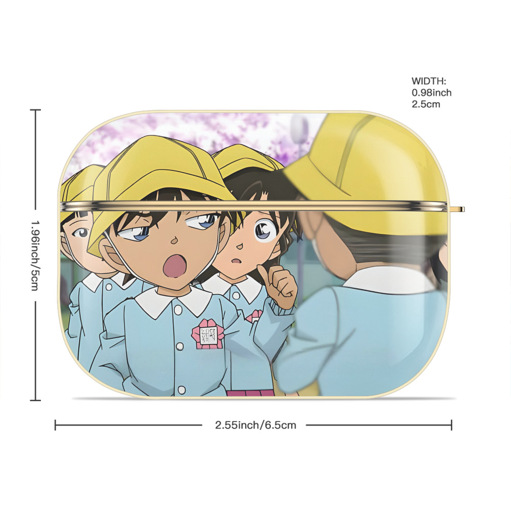 名探偵コナン Detective Conan 【AirPods Pro用】ハードシェル保護ケース｜耐衝撃・防指紋・カラビナ付き商品仕様