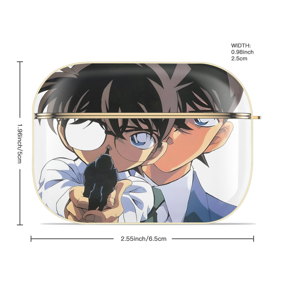 名探偵コナン Detective Conan 【AirPods Pro用】ハードシェル保護ケース｜耐衝撃・防指紋・カラビナ付き商品仕様