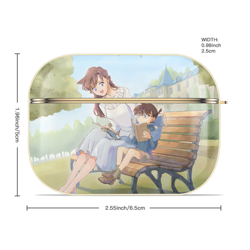 名探偵コナン Detective Conan 【AirPods Pro用】ハードシェル保護ケース｜耐衝撃・防指紋・カラビナ付き商品仕様