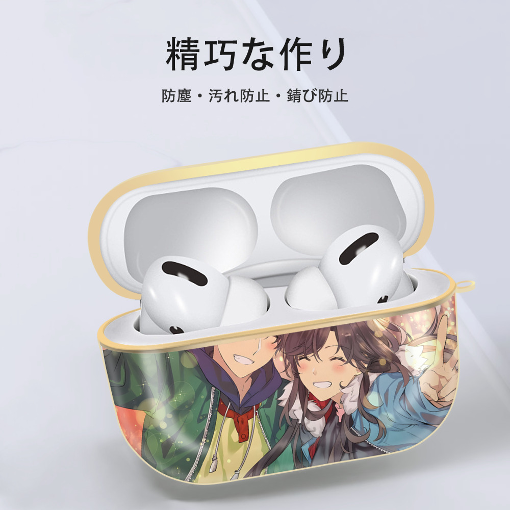 名探偵コナン Detective Conan 【AirPods Pro用】ハードシェル保護ケース｜耐衝撃・防指紋・カラビナ付き商品仕様
