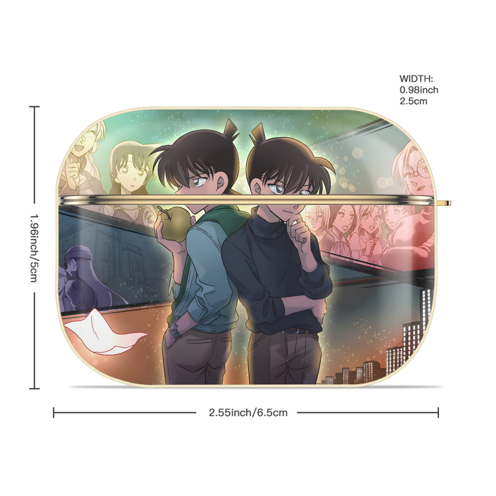 名探偵コナン Detective Conan 【AirPods Pro用】ハードシェル保護ケース｜耐衝撃・防指紋・カラビナ付き商品仕様