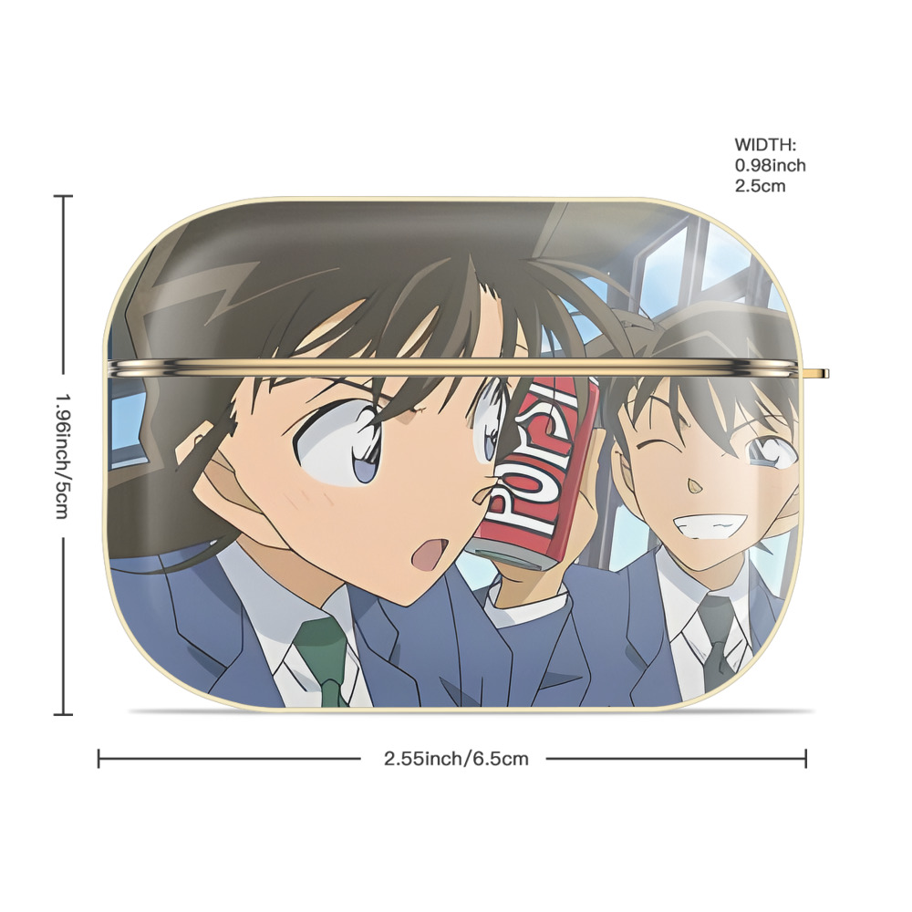 名探偵コナン Detective Conan 【AirPods Pro用】ハードシェル保護ケース｜耐衝撃・防指紋・カラビナ付き商品仕様