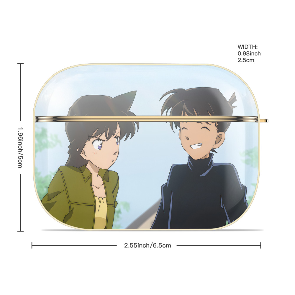 名探偵コナン Detective Conan 【AirPods Pro用】ハードシェル保護ケース｜耐衝撃・防指紋・カラビナ付き商品仕様