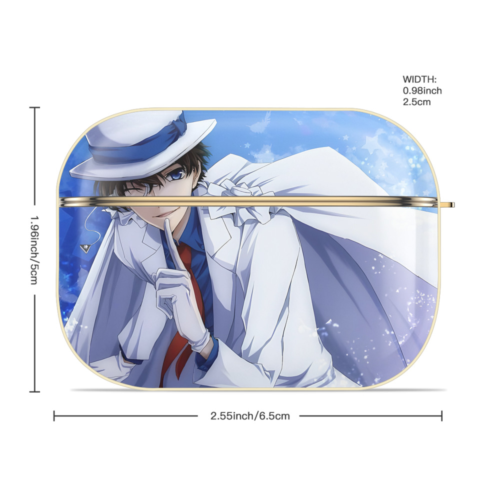 名探偵コナン Detective Conan 【AirPods Pro用】ハードシェル保護ケース｜耐衝撃・防指紋・カラビナ付き商品仕様
