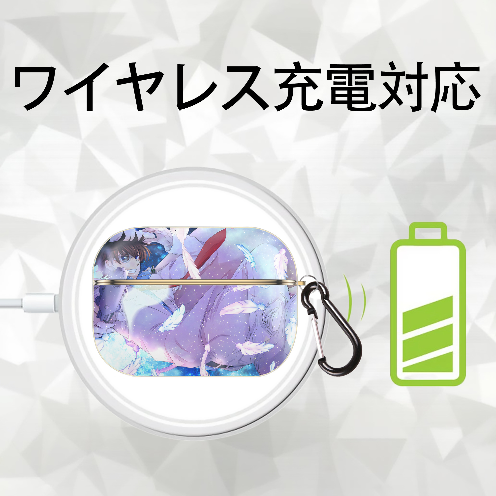 名探偵コナン Detective Conan 【AirPods Pro用】ハードシェル保護ケース｜耐衝撃・防指紋・カラビナ付き商品仕様