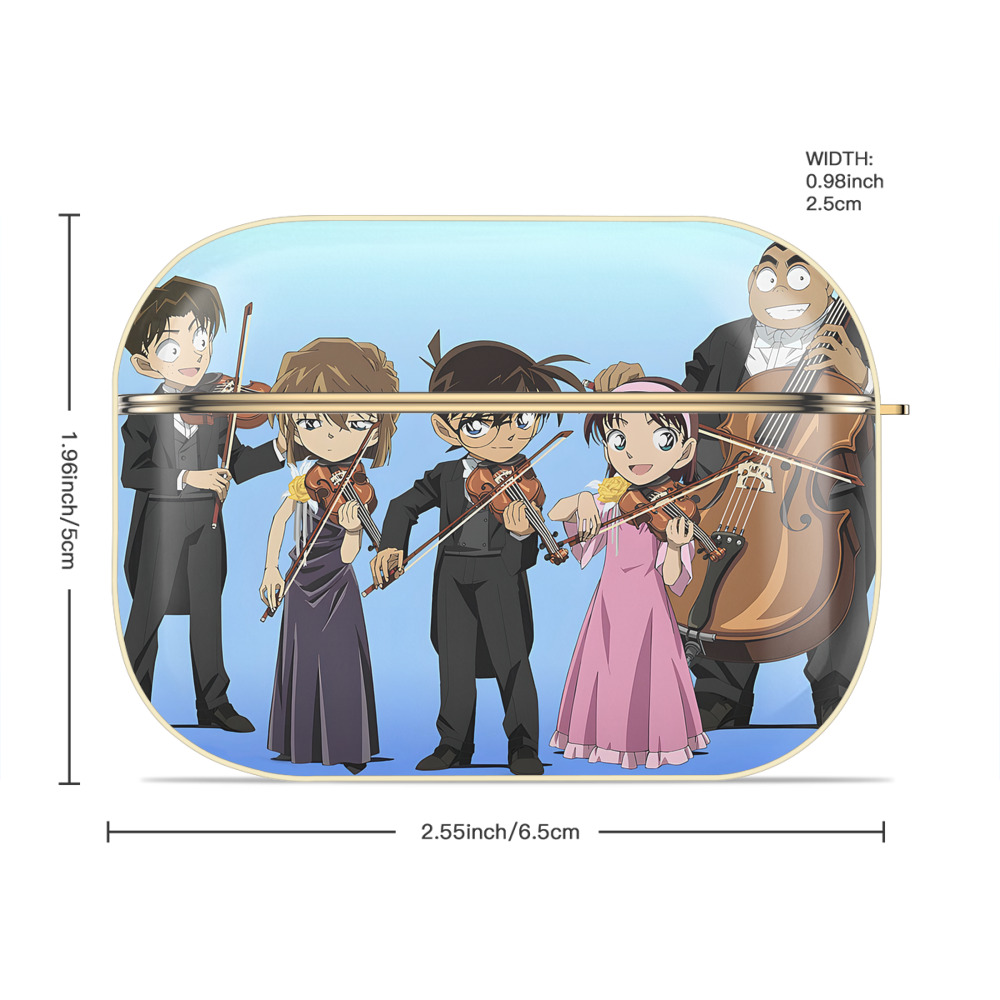 名探偵コナン Detective Conan 【AirPods Pro用】ハードシェル保護ケース｜耐衝撃・防指紋・カラビナ付き商品仕様