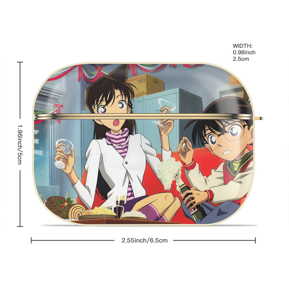 名探偵コナン Detective Conan 【AirPods Pro用】ハードシェル保護ケース｜耐衝撃・防指紋・カラビナ付き商品仕様