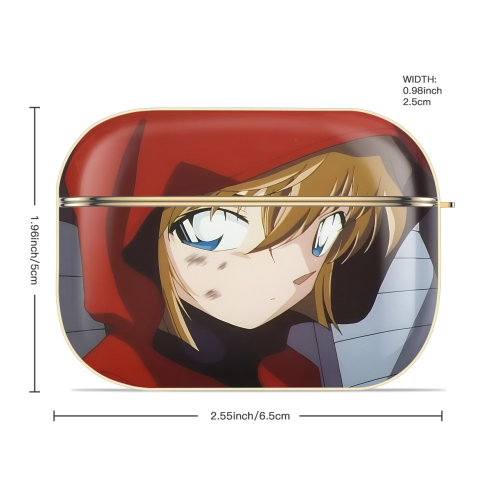 名探偵コナン Detective Conan 【AirPods Pro用】ハードシェル保護ケース｜耐衝撃・防指紋・カラビナ付き商品仕様