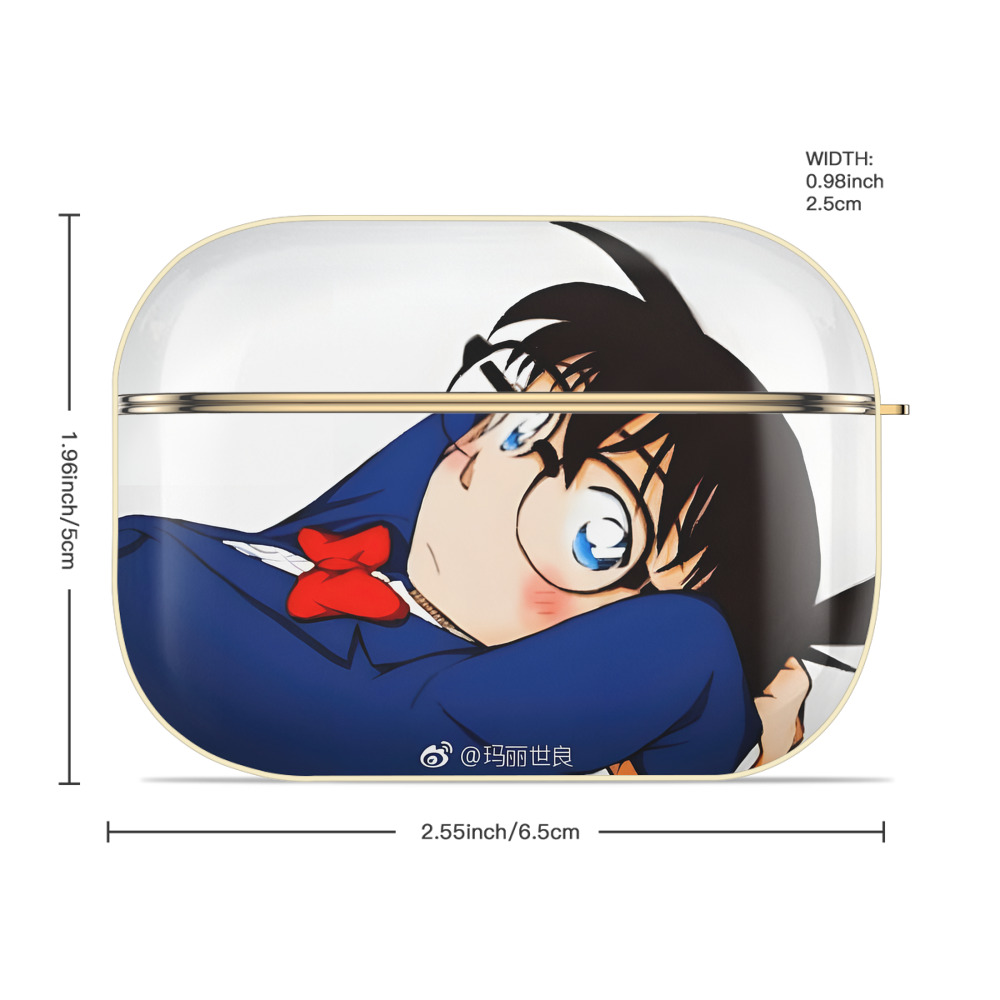 名探偵コナン Detective Conan 【AirPods Pro用】ハードシェル保護ケース｜耐衝撃・防指紋・カラビナ付き商品仕様