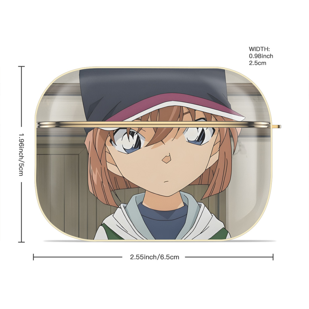 名探偵コナン Detective Conan 【AirPods Pro用】ハードシェル保護ケース｜耐衝撃・防指紋・カラビナ付き商品仕様