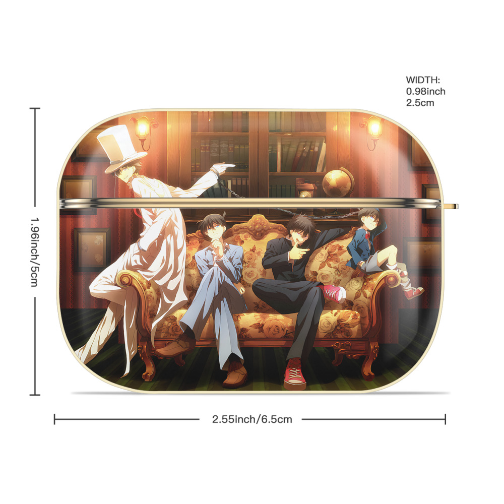 名探偵コナン Detective Conan 【AirPods Pro用】ハードシェル保護ケース｜耐衝撃・防指紋・カラビナ付き商品仕様
