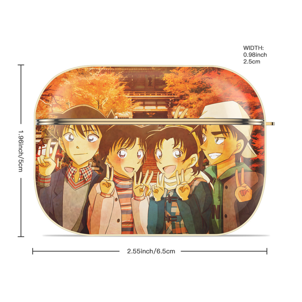 名探偵コナン Detective Conan 【AirPods Pro用】ハードシェル保護ケース｜耐衝撃・防指紋・カラビナ付き商品仕様