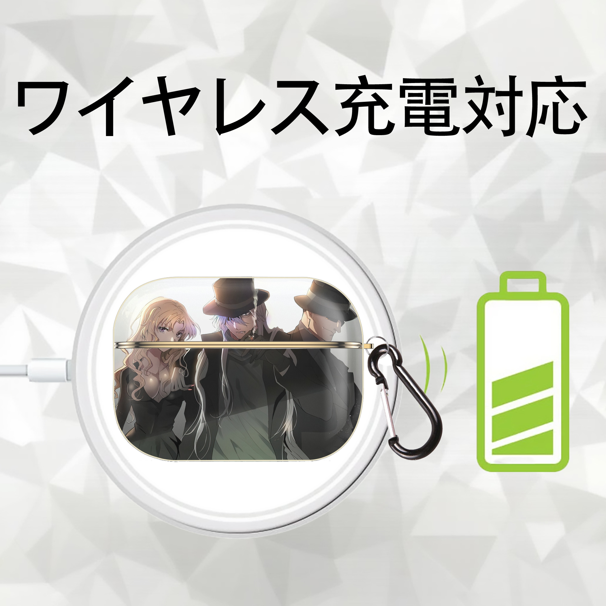 名探偵コナン Detective Conan 【AirPods Pro用】ハードシェル保護ケース｜耐衝撃・防指紋・カラビナ付き商品仕様