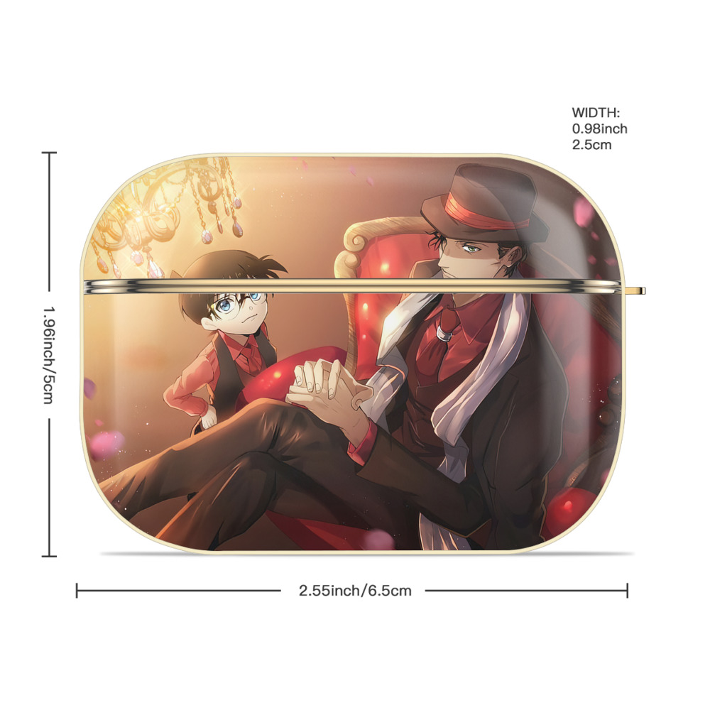 名探偵コナン Detective Conan 【AirPods Pro用】ハードシェル保護ケース｜耐衝撃・防指紋・カラビナ付き商品仕様