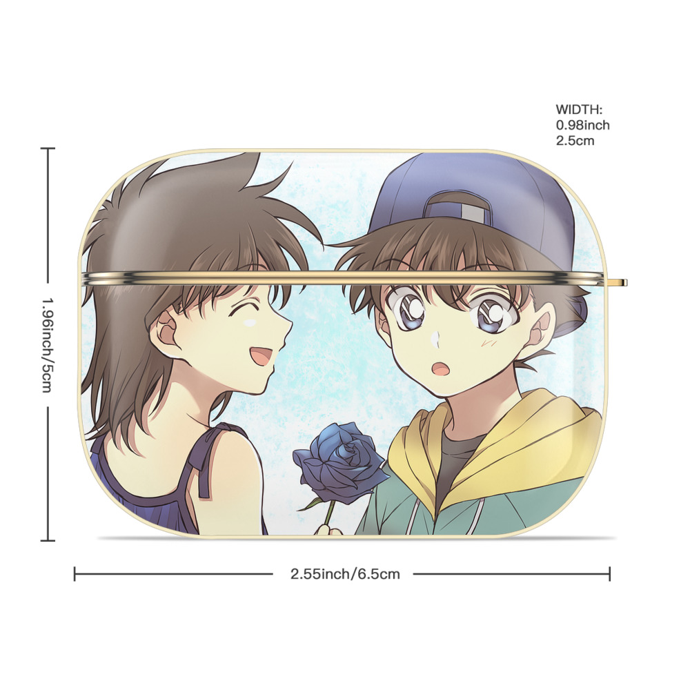 名探偵コナン Detective Conan 【AirPods Pro用】ハードシェル保護ケース｜耐衝撃・防指紋・カラビナ付き商品仕様