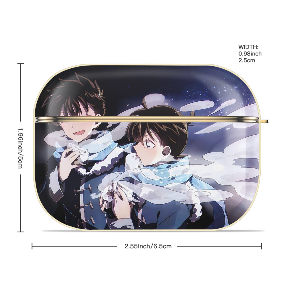 名探偵コナン Detective Conan 【AirPods Pro用】ハードシェル保護ケース｜耐衝撃・防指紋・カラビナ付き商品仕様