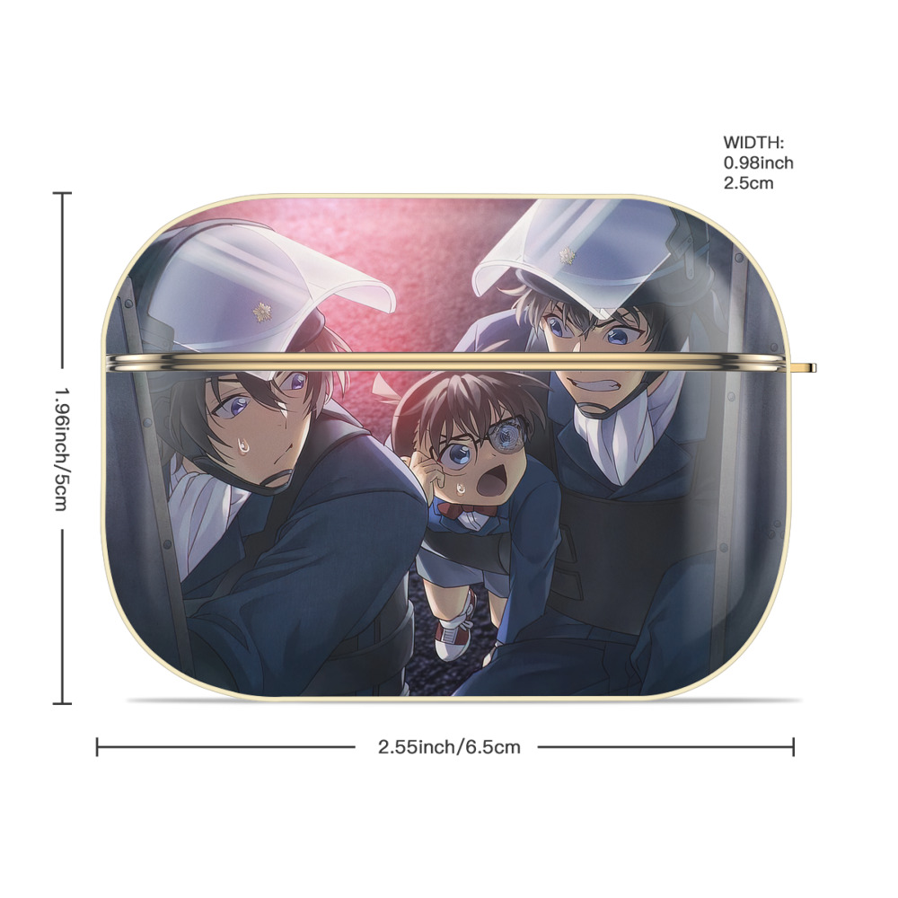 名探偵コナン Detective Conan 【AirPods Pro用】ハードシェル保護ケース｜耐衝撃・防指紋・カラビナ付き商品仕様