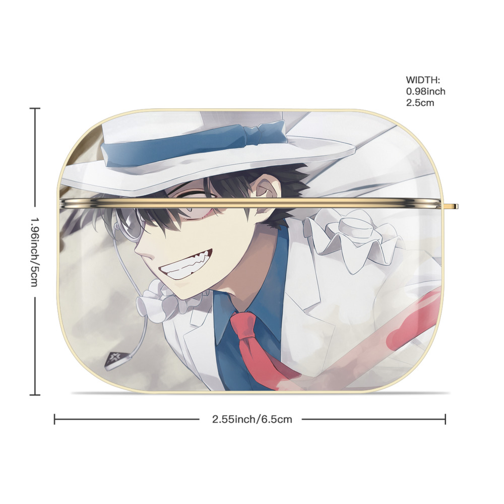 名探偵コナン Detective Conan 【AirPods Pro用】ハードシェル保護ケース｜耐衝撃・防指紋・カラビナ付き商品仕様