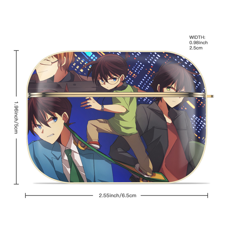 名探偵コナン Detective Conan 【AirPods Pro用】ハードシェル保護ケース｜耐衝撃・防指紋・カラビナ付き商品仕様