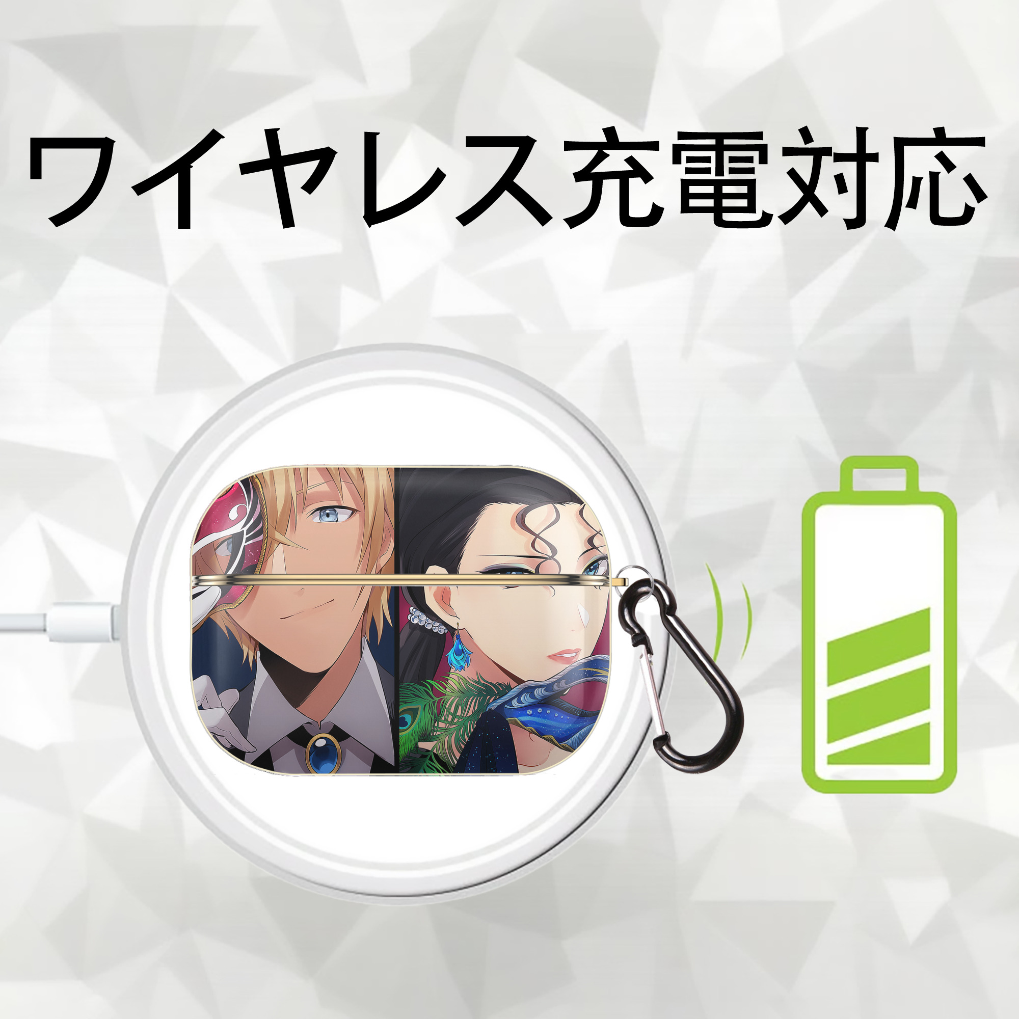 名探偵コナン Detective Conan 【AirPods Pro用】ハードシェル保護ケース｜耐衝撃・防指紋・カラビナ付き商品仕様