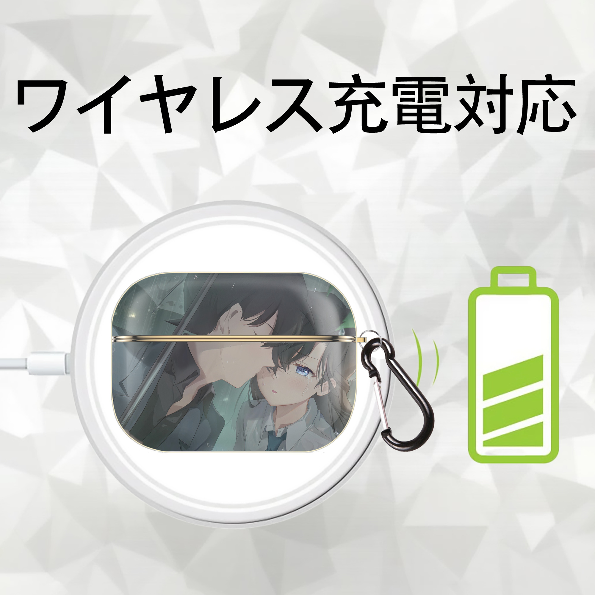 名探偵コナン Detective Conan 【AirPods Pro用】ハードシェル保護ケース｜耐衝撃・防指紋・カラビナ付き商品仕様