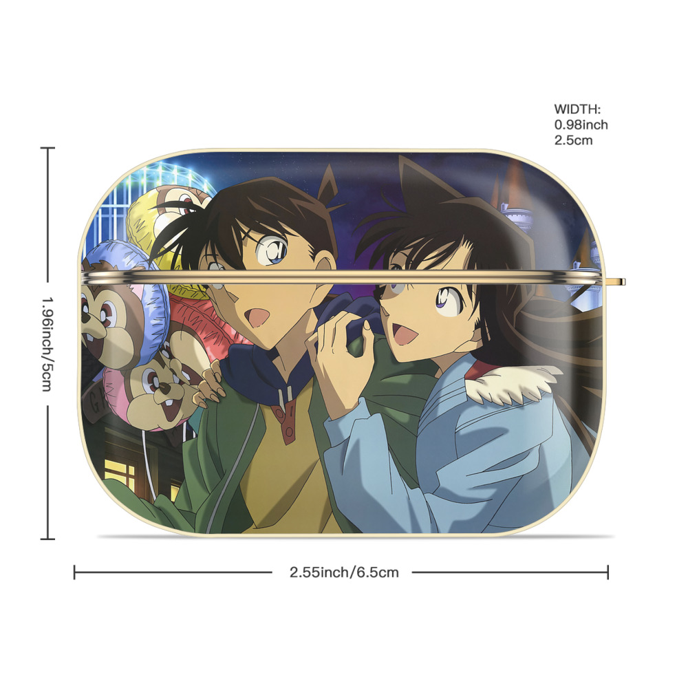 名探偵コナン Detective Conan 【AirPods Pro用】ハードシェル保護ケース｜耐衝撃・防指紋・カラビナ付き商品仕様
