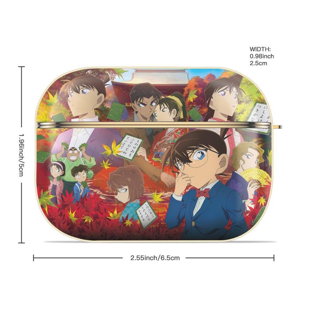 名探偵コナン Detective Conan 【AirPods Pro用】ハードシェル保護ケース｜耐衝撃・防指紋・カラビナ付き商品仕様