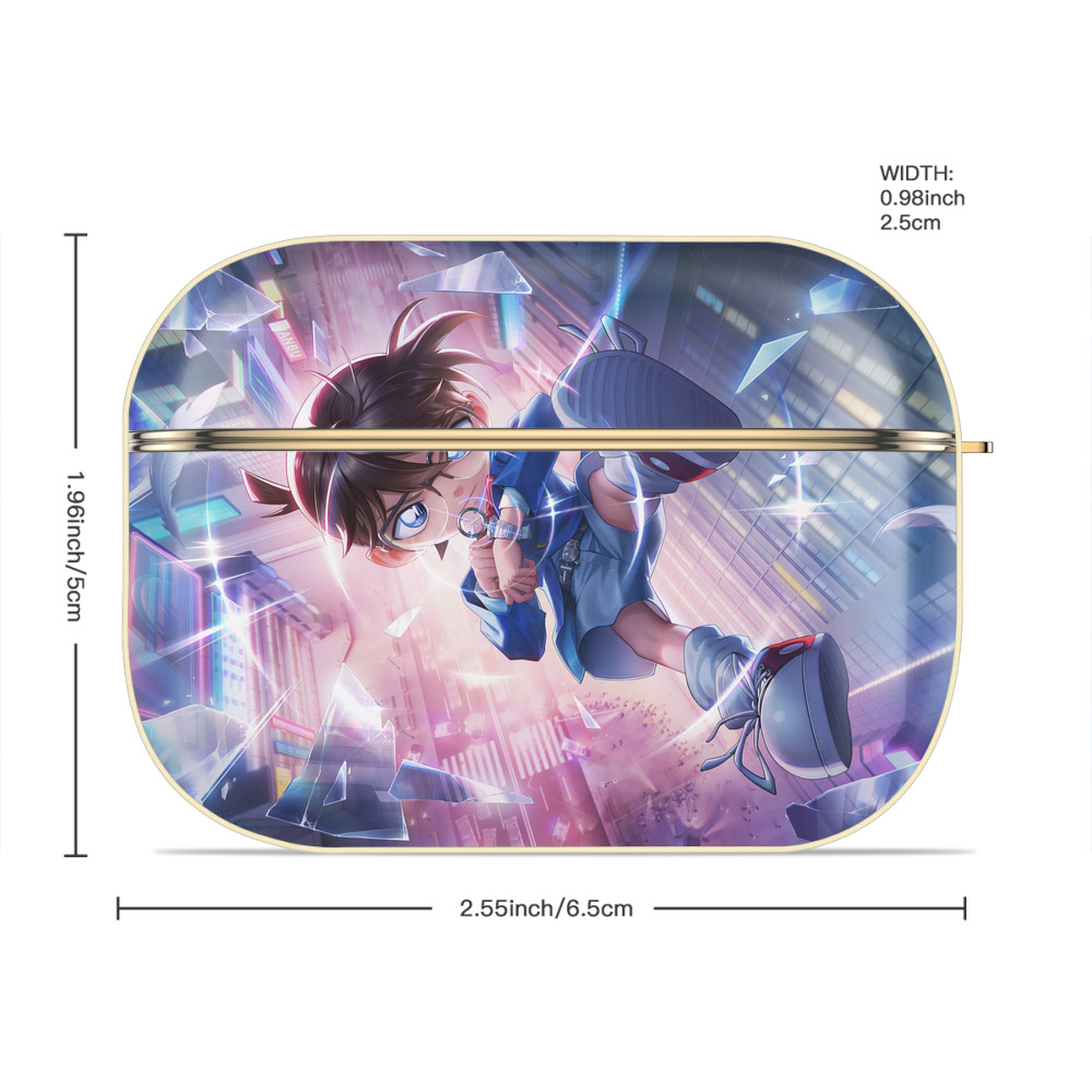 名探偵コナン Detective Conan 【AirPods Pro用】ハードシェル保護ケース｜耐衝撃・防指紋・カラビナ付き商品仕様