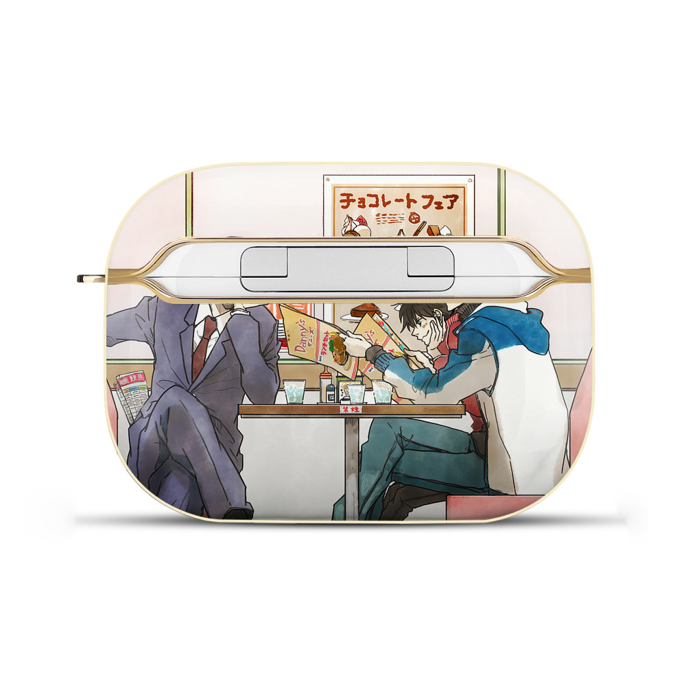 （画像用） 名探偵コナン Detective Conan 【AirPods Pro用】ハードシェル保護ケース｜耐衝撃・防指紋・カラビナ付き商品仕様
