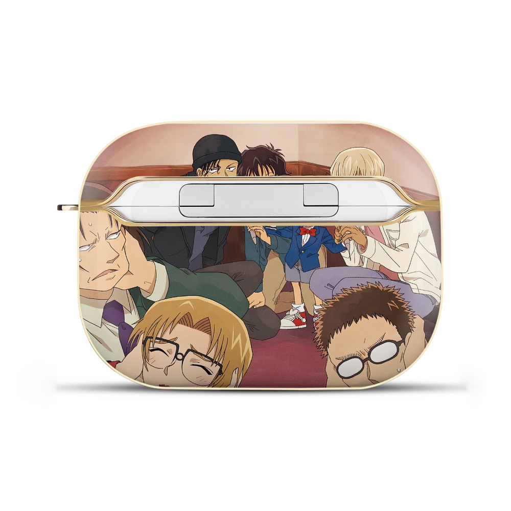 （画像用） 名探偵コナン Detective Conan 【AirPods Pro用】ハードシェル保護ケース｜耐衝撃・防指紋・カラビナ付き商品仕様