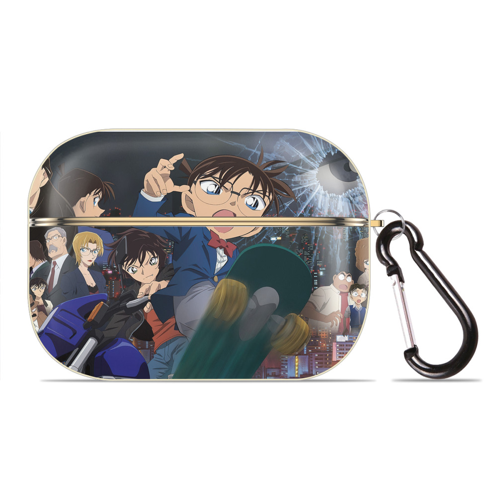 （画像用） 名探偵コナン Detective Conan 【AirPods Pro用】ハードシェル保護ケース｜耐衝撃・防指紋・カラビナ付き商品仕様