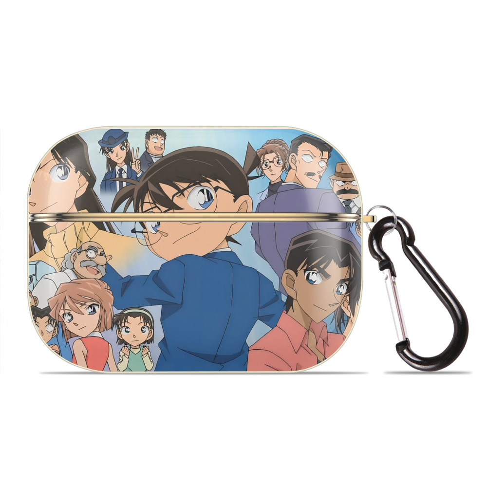 （画像用） 名探偵コナン Detective Conan 【AirPods Pro用】ハードシェル保護ケース｜耐衝撃・防指紋・カラビナ付き商品仕様