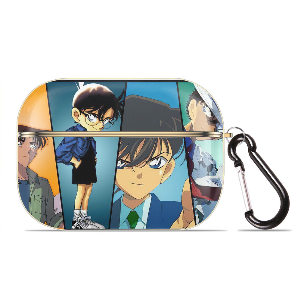 （画像用） 名探偵コナン Detective Conan 【AirPods Pro用】ハードシェル保護ケース｜耐衝撃・防指紋・カラビナ付き商品仕様