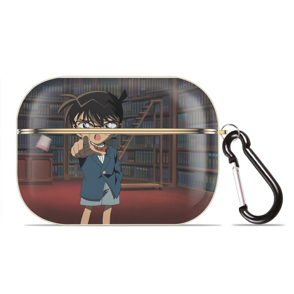 （画像用） 名探偵コナン Detective Conan 【AirPods Pro用】ハードシェル保護ケース｜耐衝撃・防指紋・カラビナ付き商品仕様