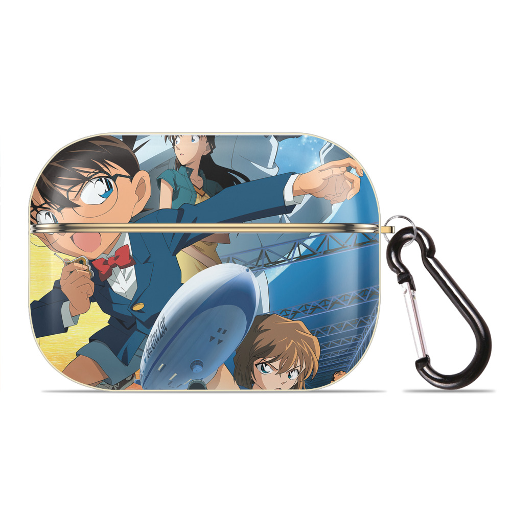 （画像用） 名探偵コナン Detective Conan 【AirPods Pro用】ハードシェル保護ケース｜耐衝撃・防指紋・カラビナ付き商品仕様