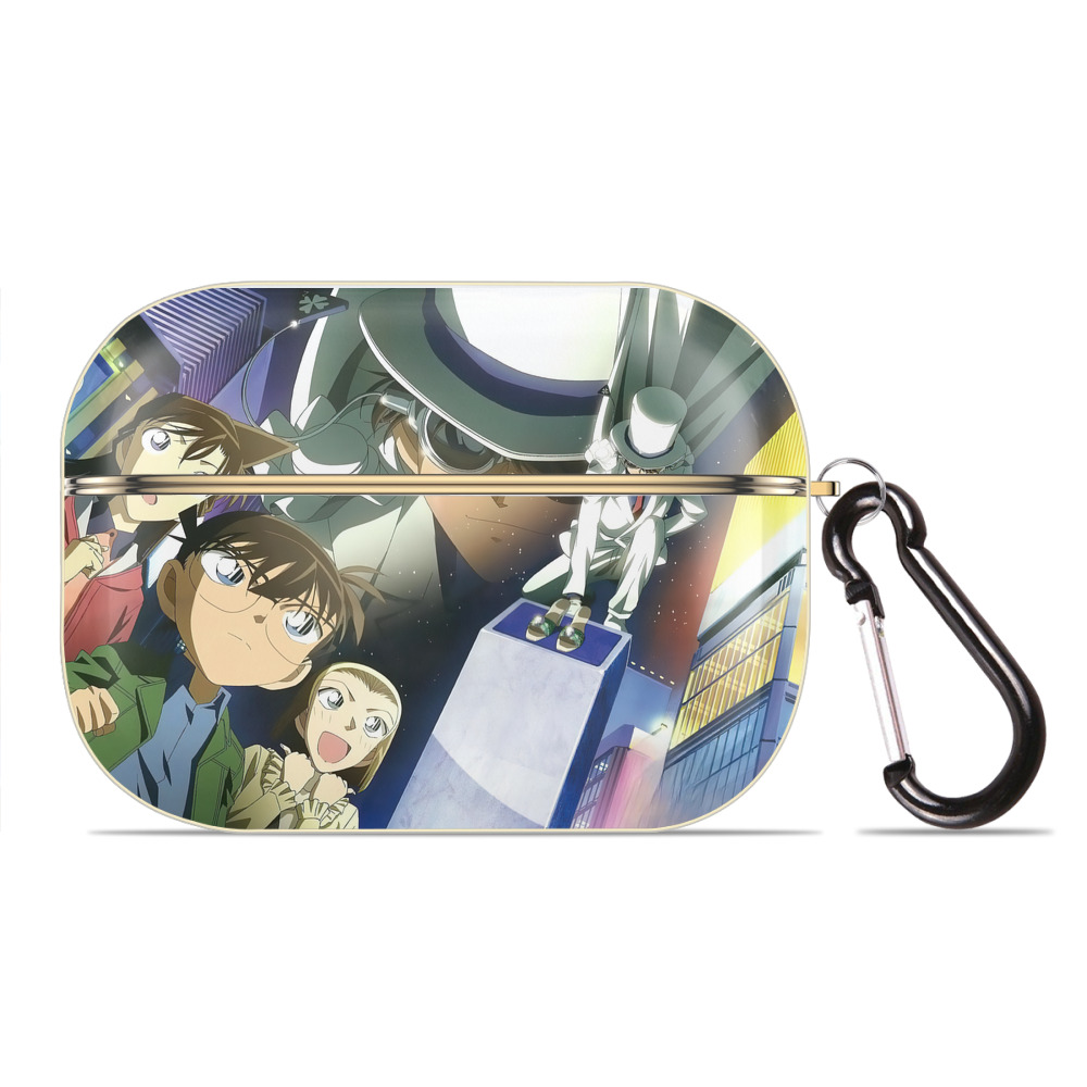 （画像用） 名探偵コナン Detective Conan 【AirPods Pro用】ハードシェル保護ケース｜耐衝撃・防指紋・カラビナ付き商品仕様