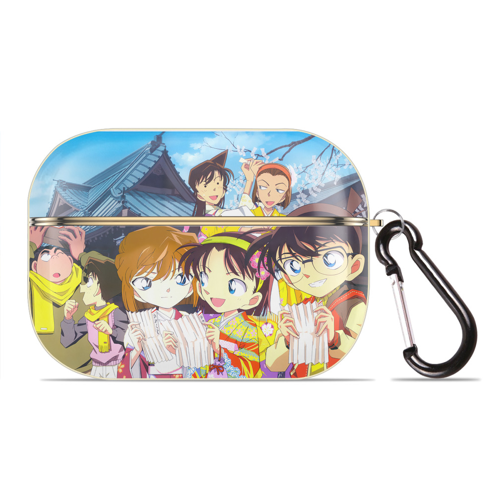 （画像用） 名探偵コナン Detective Conan 【AirPods Pro用】ハードシェル保護ケース｜耐衝撃・防指紋・カラビナ付き商品仕様