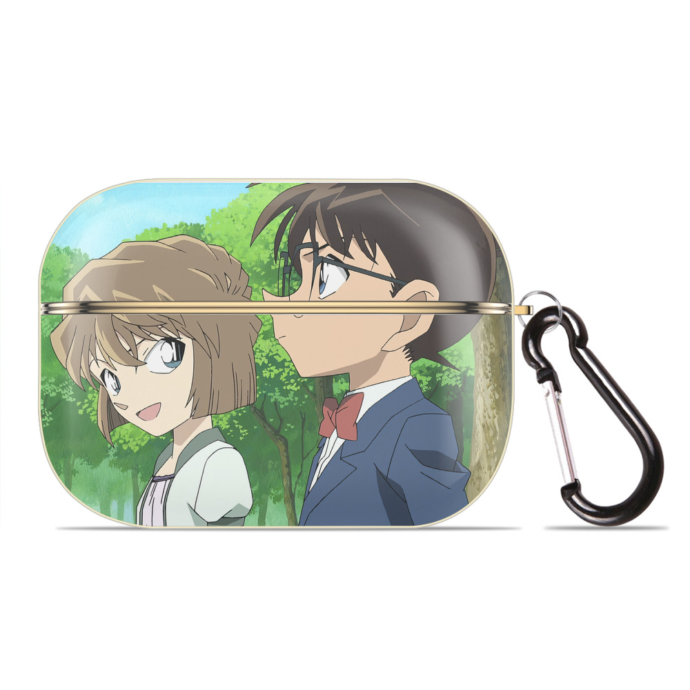 （画像用） 名探偵コナン Detective Conan 【AirPods Pro用】ハードシェル保護ケース｜耐衝撃・防指紋・カラビナ付き商品仕様