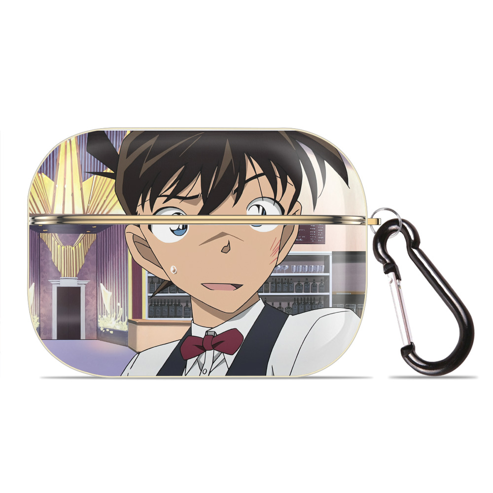 （画像用） 名探偵コナン Detective Conan 【AirPods Pro用】ハードシェル保護ケース｜耐衝撃・防指紋・カラビナ付き商品仕様