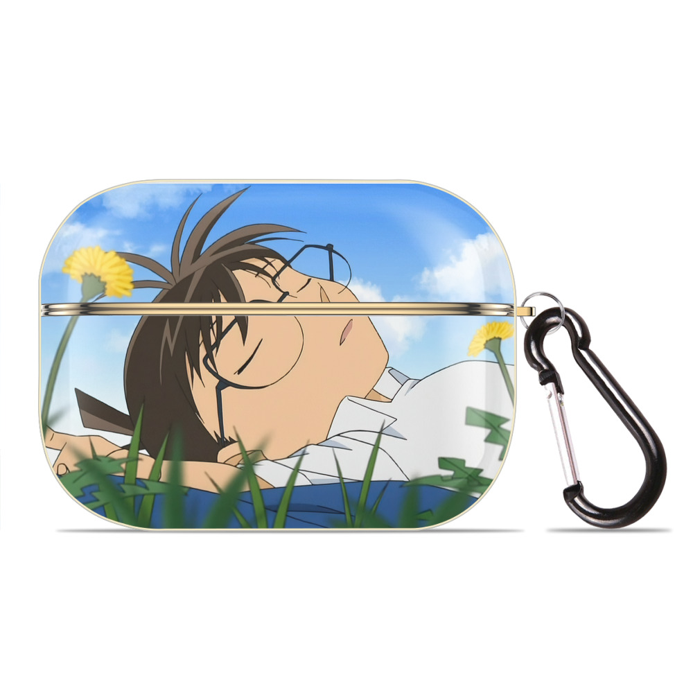 （画像用） 名探偵コナン Detective Conan 【AirPods Pro用】ハードシェル保護ケース｜耐衝撃・防指紋・カラビナ付き商品仕様