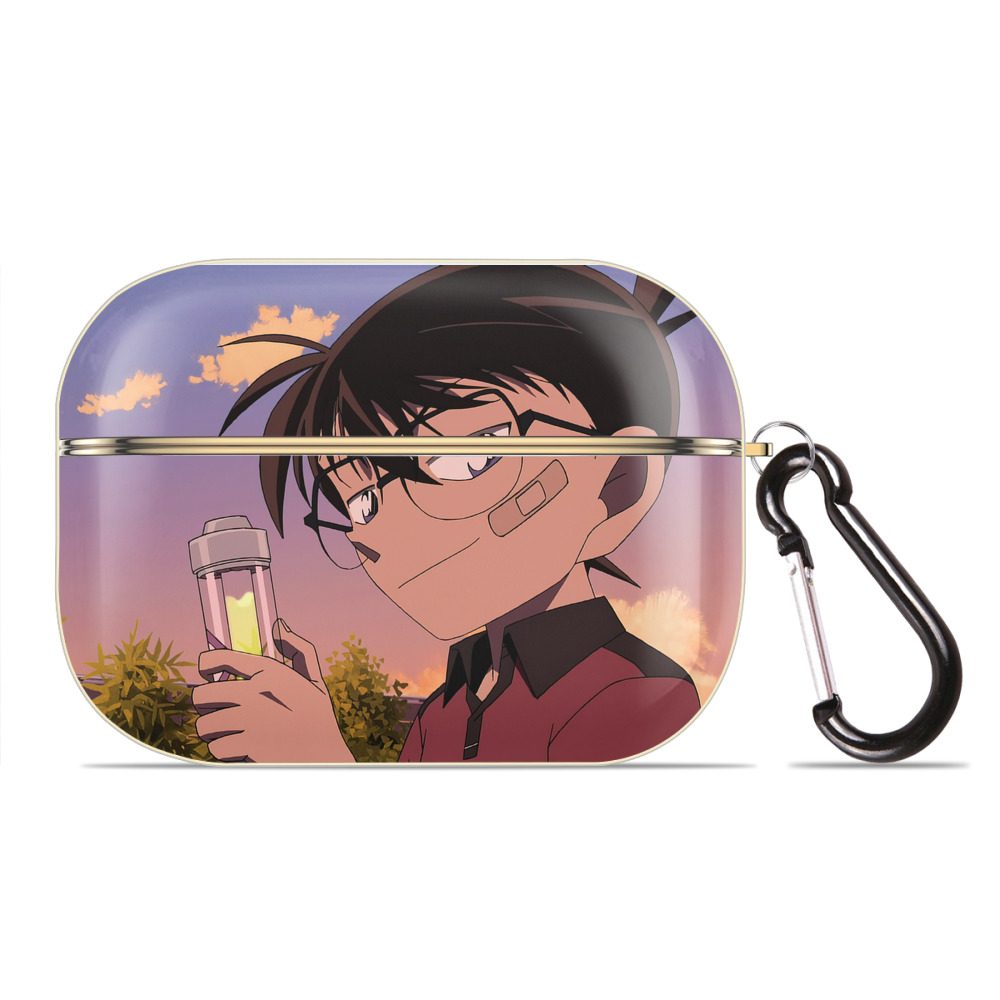 （画像用） 名探偵コナン Detective Conan 【AirPods Pro用】ハードシェル保護ケース｜耐衝撃・防指紋・カラビナ付き商品仕様