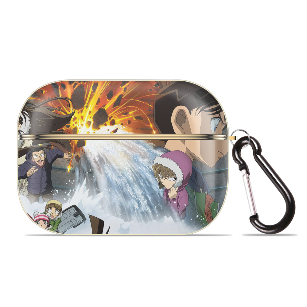 （画像用） 名探偵コナン Detective Conan 【AirPods Pro用】ハードシェル保護ケース｜耐衝撃・防指紋・カラビナ付き商品仕様