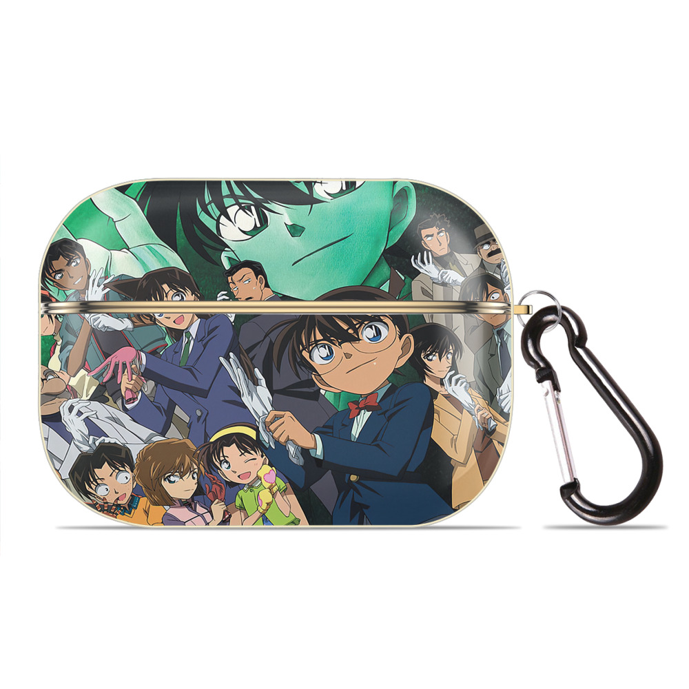 （画像用） 名探偵コナン Detective Conan 【AirPods Pro用】ハードシェル保護ケース｜耐衝撃・防指紋・カラビナ付き商品仕様