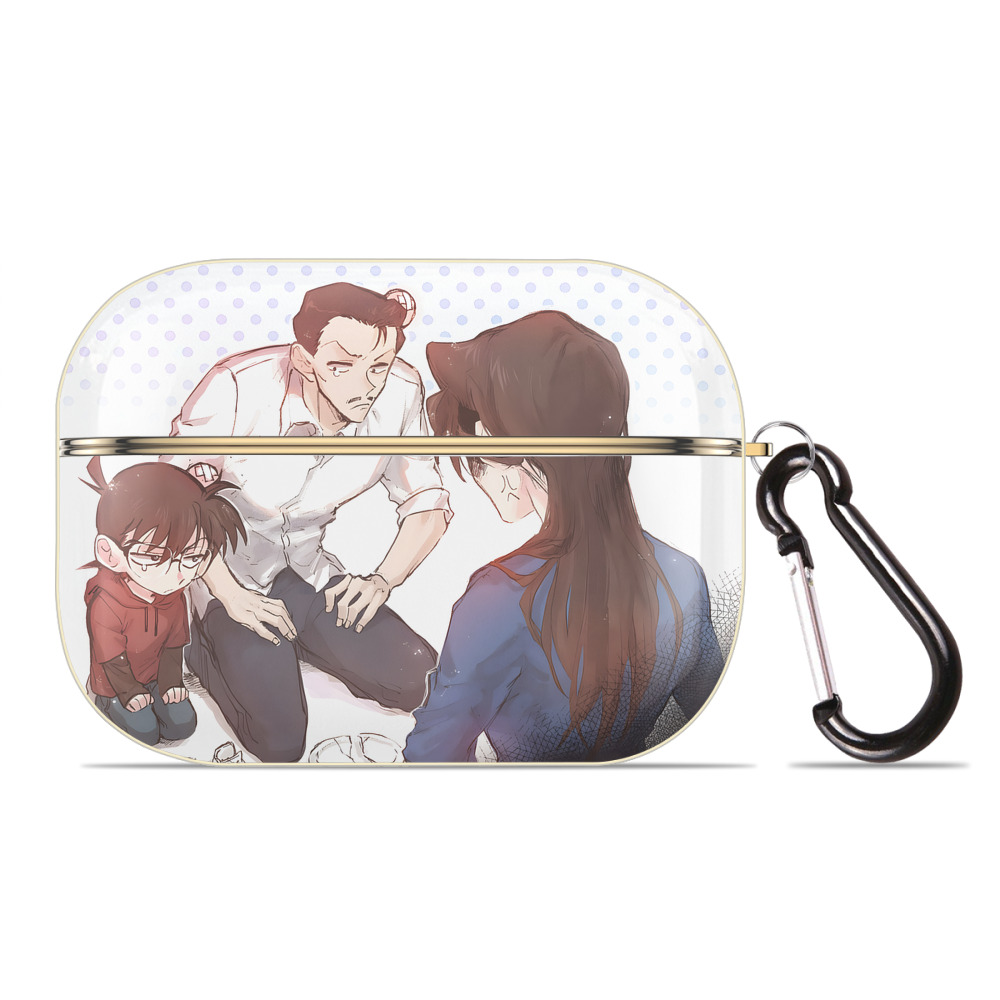 （画像用） 名探偵コナン Detective Conan 【AirPods Pro用】ハードシェル保護ケース｜耐衝撃・防指紋・カラビナ付き商品仕様