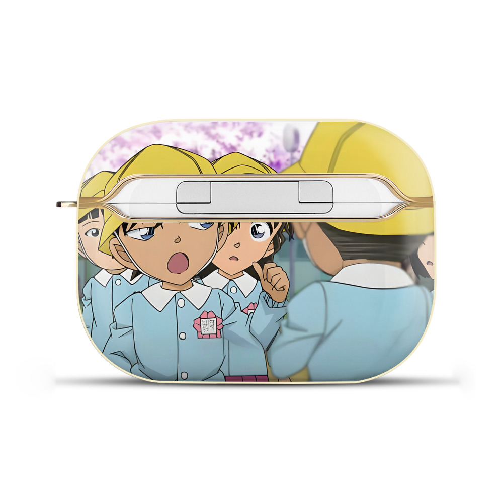 （画像用） 名探偵コナン Detective Conan 【AirPods Pro用】ハードシェル保護ケース｜耐衝撃・防指紋・カラビナ付き商品仕様